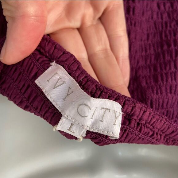 NWT Ivy City Co Florence Tulle Dress Plum size Large - Picture 9 of 13